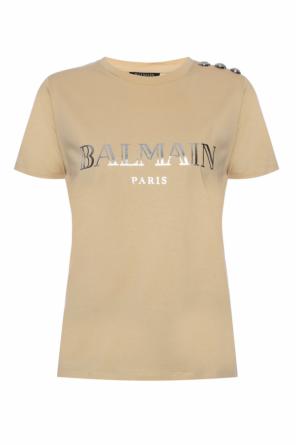 Button-embellished t-shirt, zdjęcie 1 Button-embellished t-shirt od Balmain